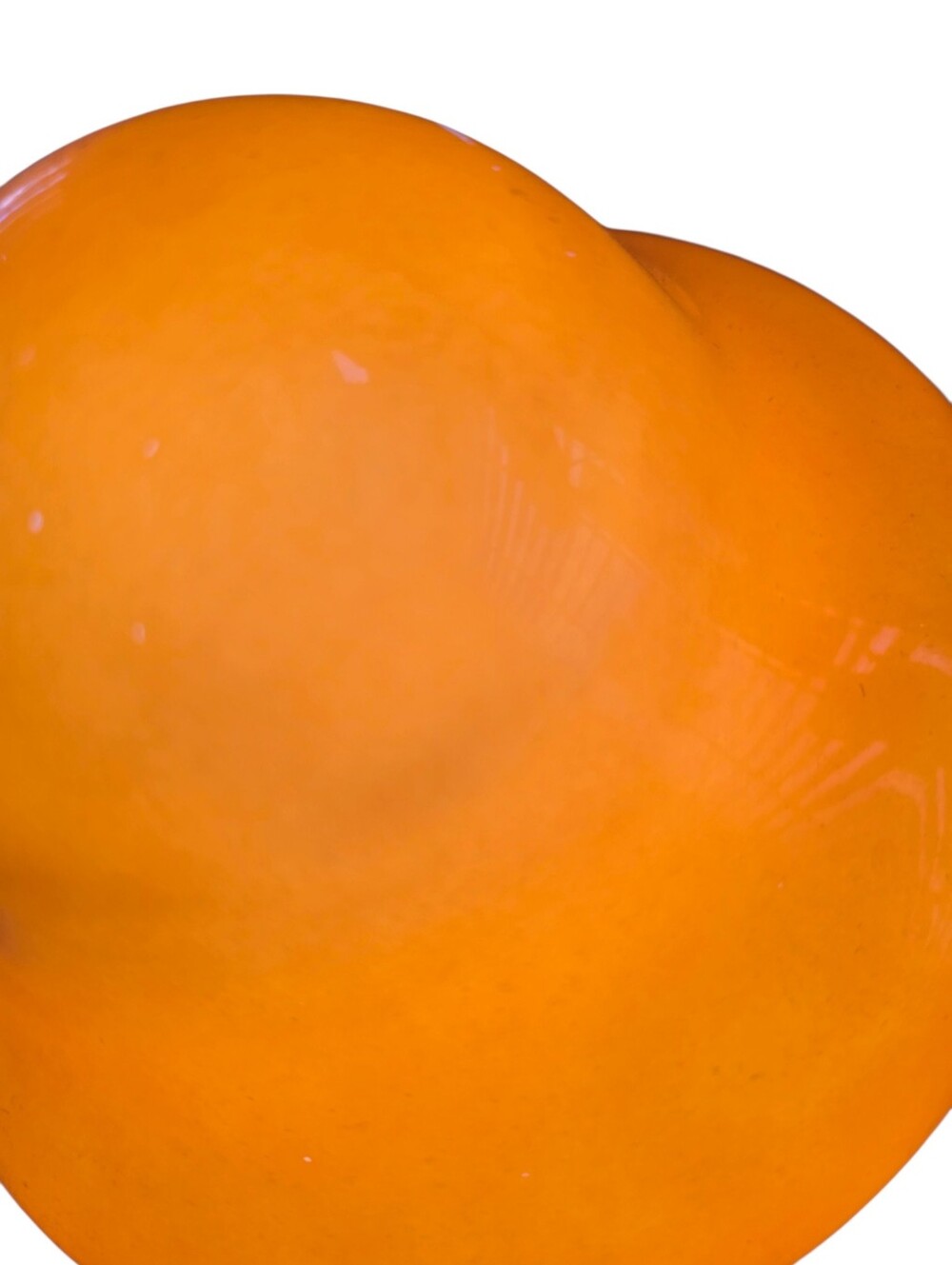 Orange Mushroom Lamp Retro Space Age Accent Light - Picture 4 of 9